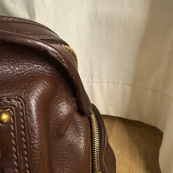 Vintage Marc Jacob Brown Patti Satchel Leather Bag - Picture 5 of 16